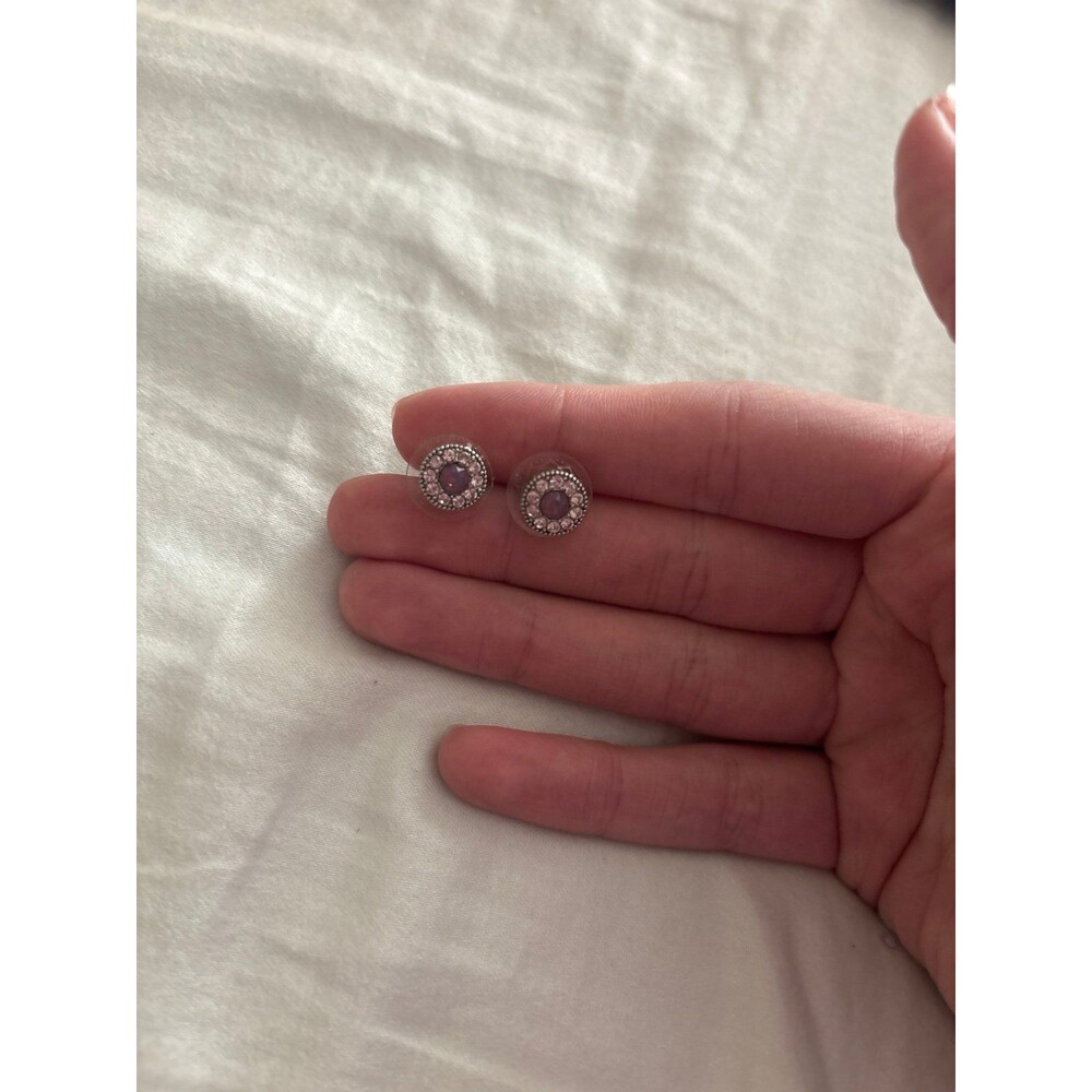 Purple studded Earrings